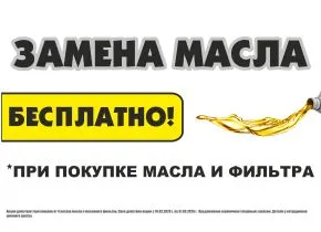 Бесплатная замена масла в шинно-сервисных центрах Мотор
